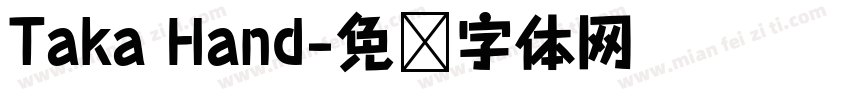 Taka Hand字体转换